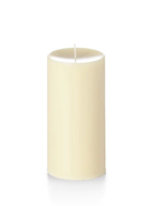 Column Pillar Candles 4X8 -Ivory