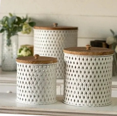 Woven Canisters Set of 2