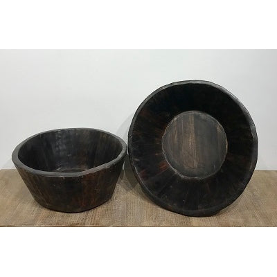 Rustic Wooden Dough Bowls