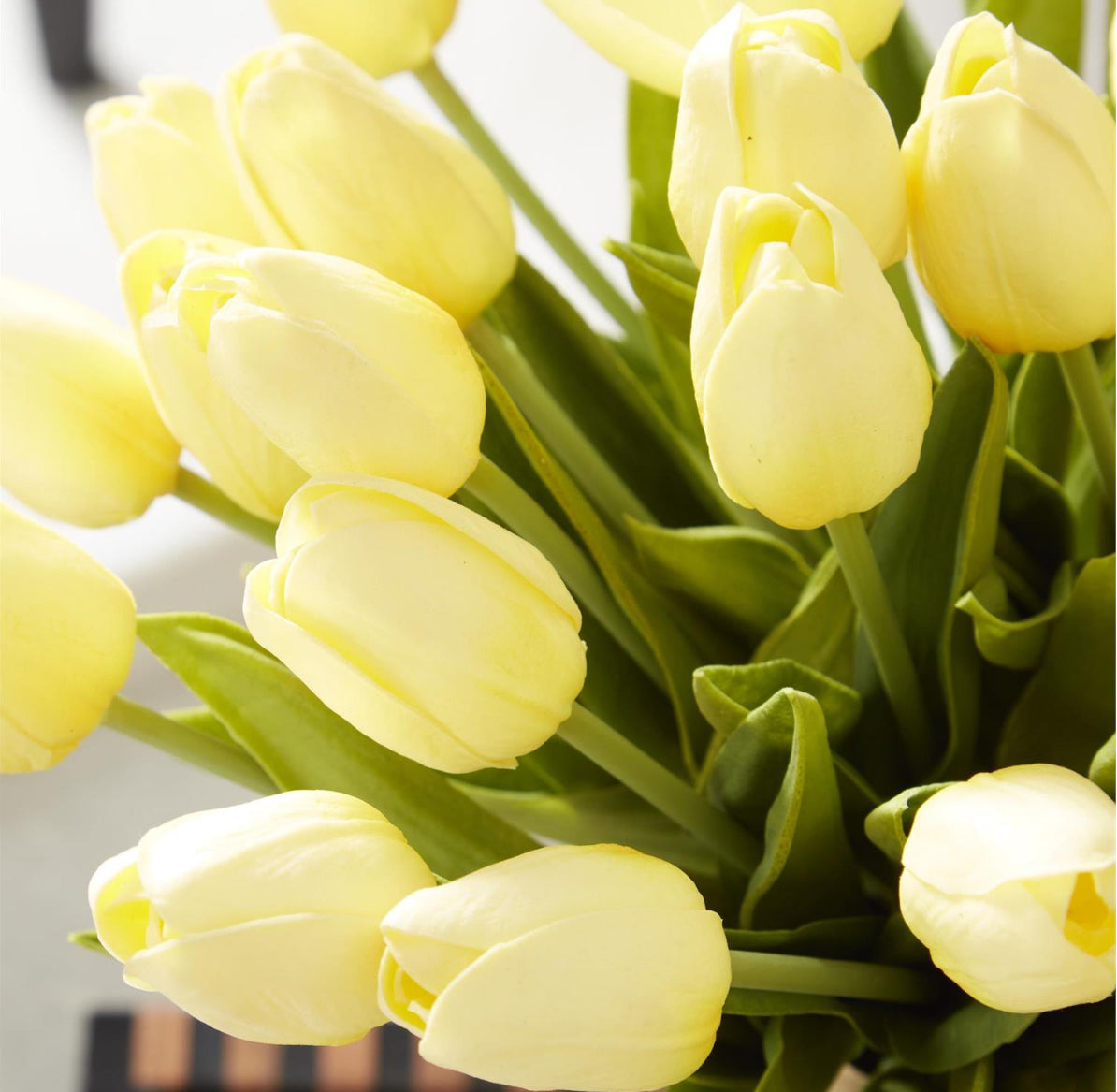 YELLOW REAL TOUCH MINI TULIP BUNDLE (12 STEMS)