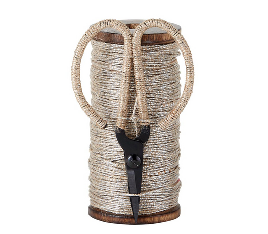 Natural Jute/Silver Twine with Scissors