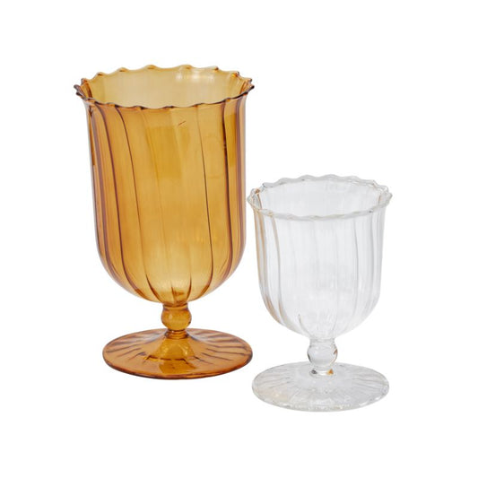 APRIL VASE - Mouth Blown Glass Vase from Evolution Home Decor. 