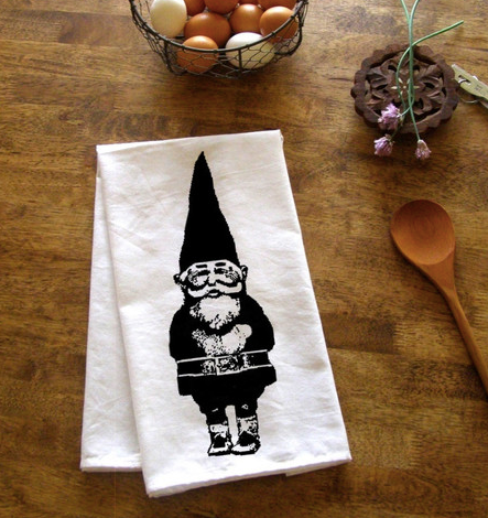 Garden Gnome Kitchen Towel