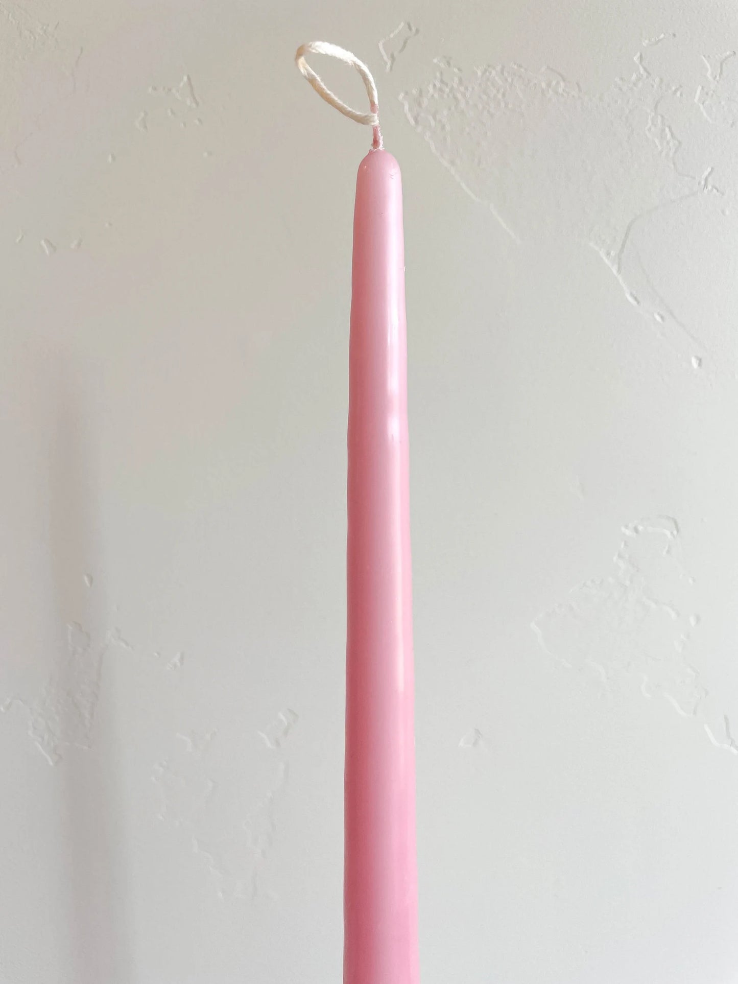 Light Rose Hand-Dipped Tapered Candle - Box of 12 - Unscented