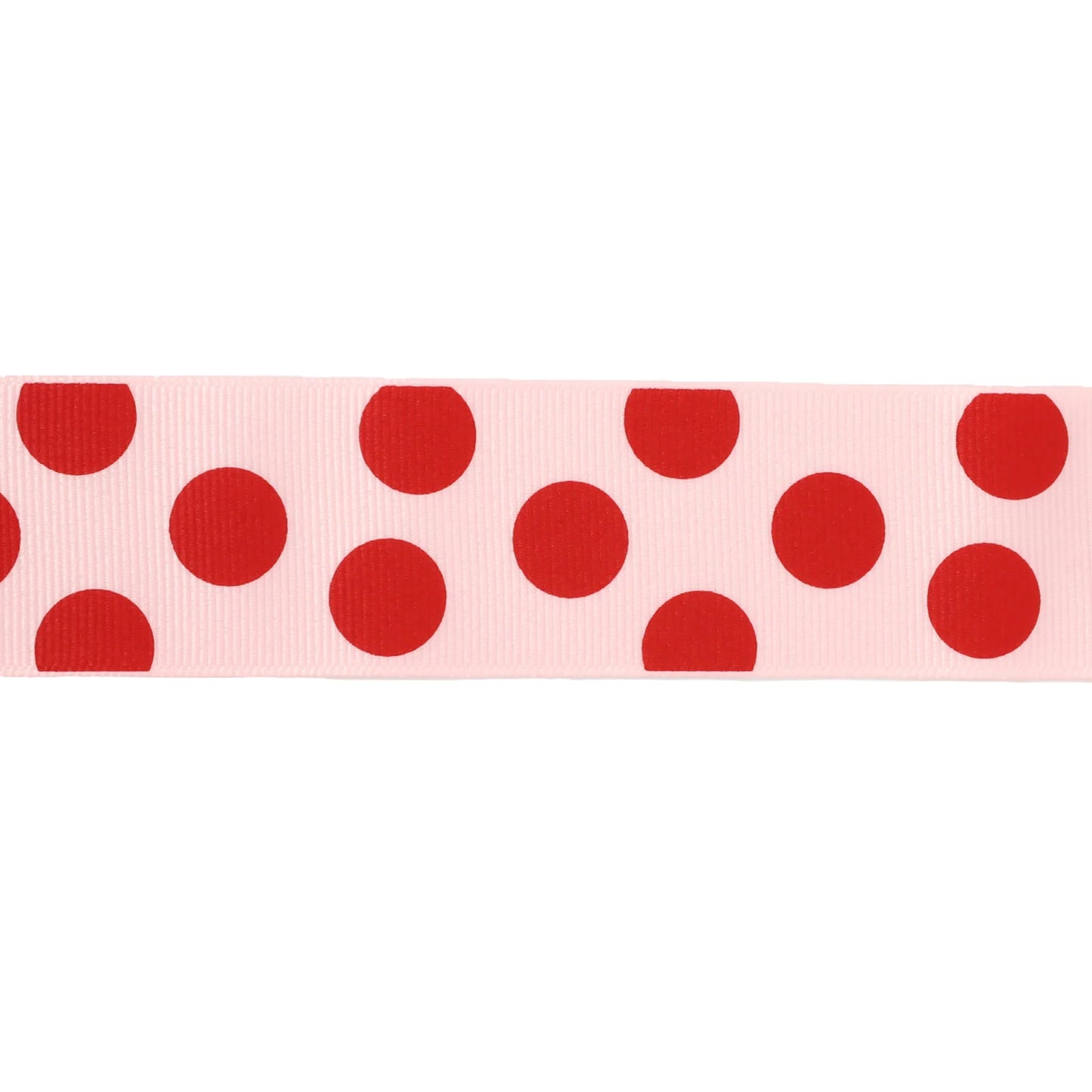 1 1/2" Printed Dots Textured Grosgrain Ribbon - Lt Pink - 25 Yard Roll