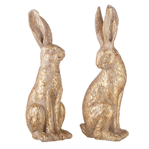 12.25" GOLD LEAF RABBIT