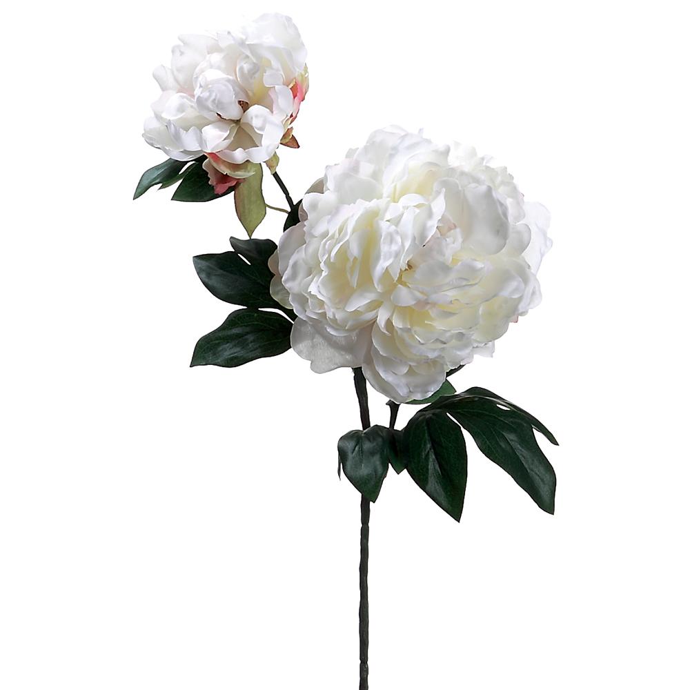 19.5" Peony Spray with Bud