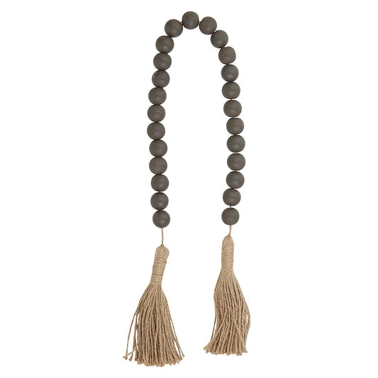 Wood Beads - Grey Set of 2