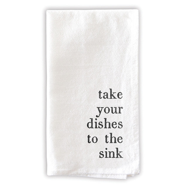 Manners Napkins Set of 6 - take your dishes to the sink