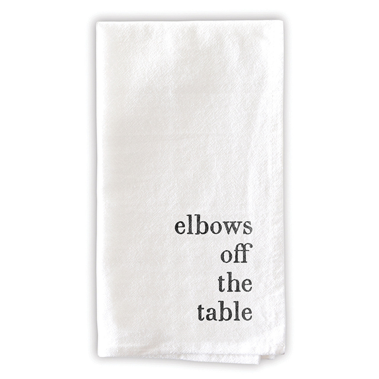 Manners Napkins Set of 6 - elbows off the table