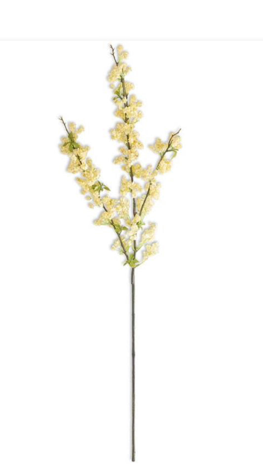 34 INCH YELLOW WILD BLOSSOM SPRAY