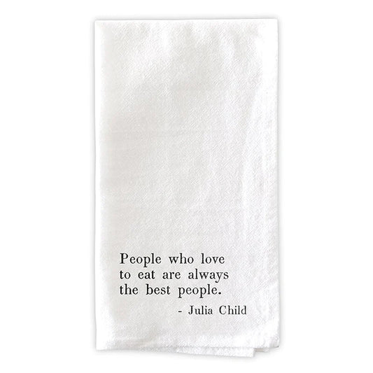 Julia Child Quote Flour Sack Napkins