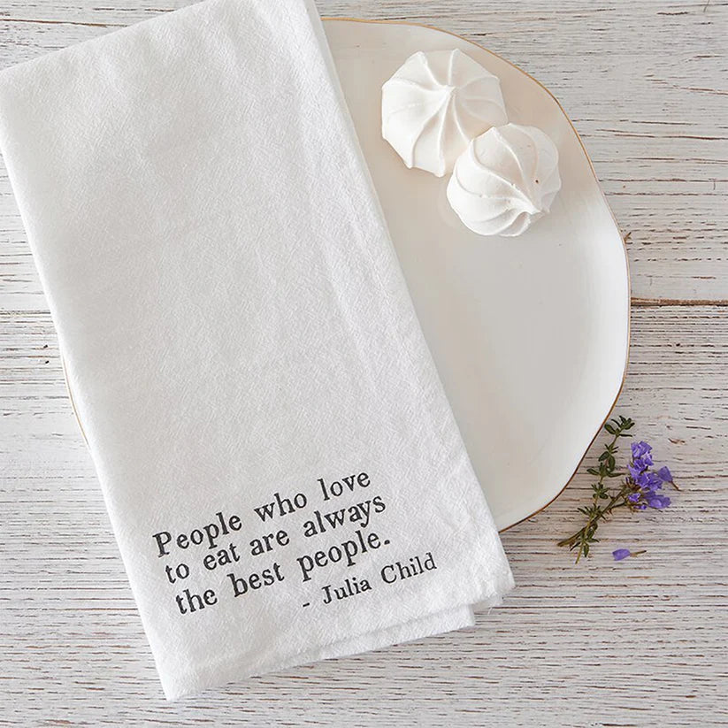 Julia Child Quote Flour Sack Napkins