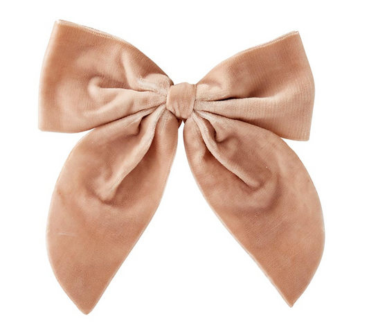 Velvet Bow Napkin Ties - Blush - Set of 4