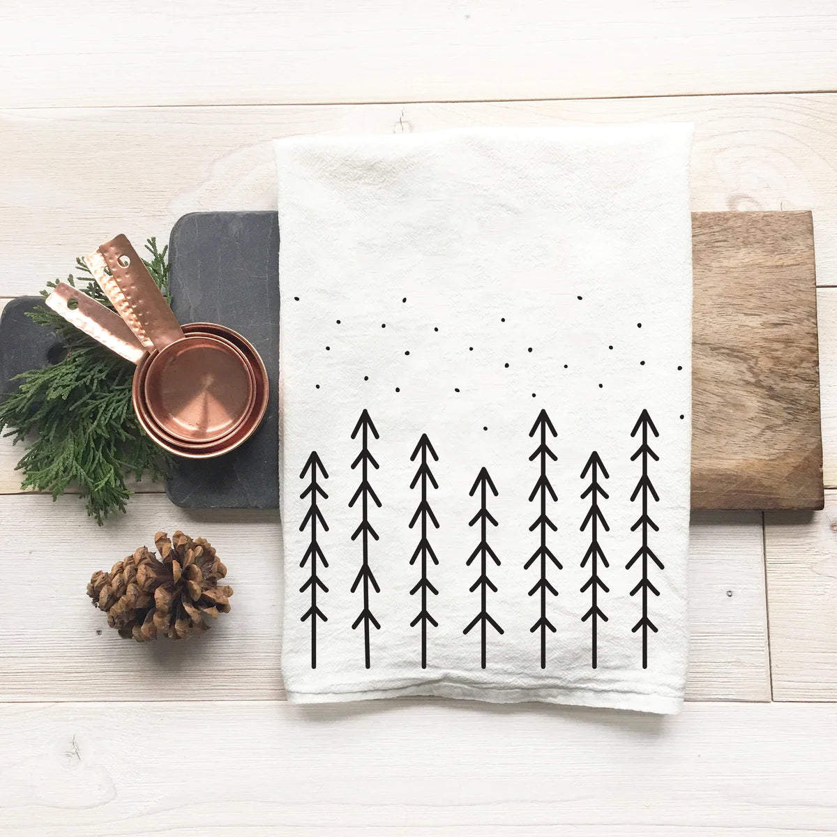 Nordic Evergreens WinterTea Towel