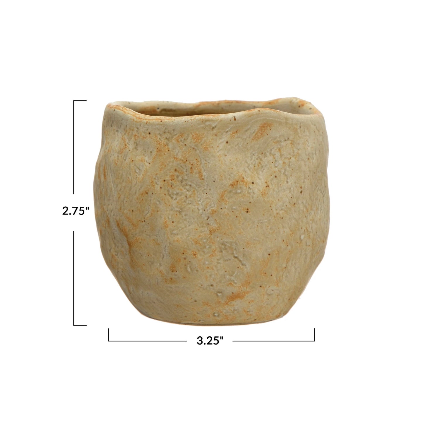 8 oz. Stoneware Cup, Tan Color