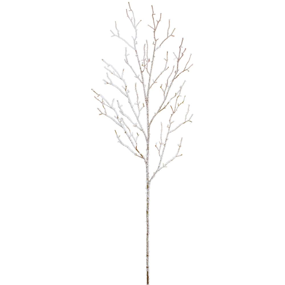 44.5" Snowed Twig Spray  White