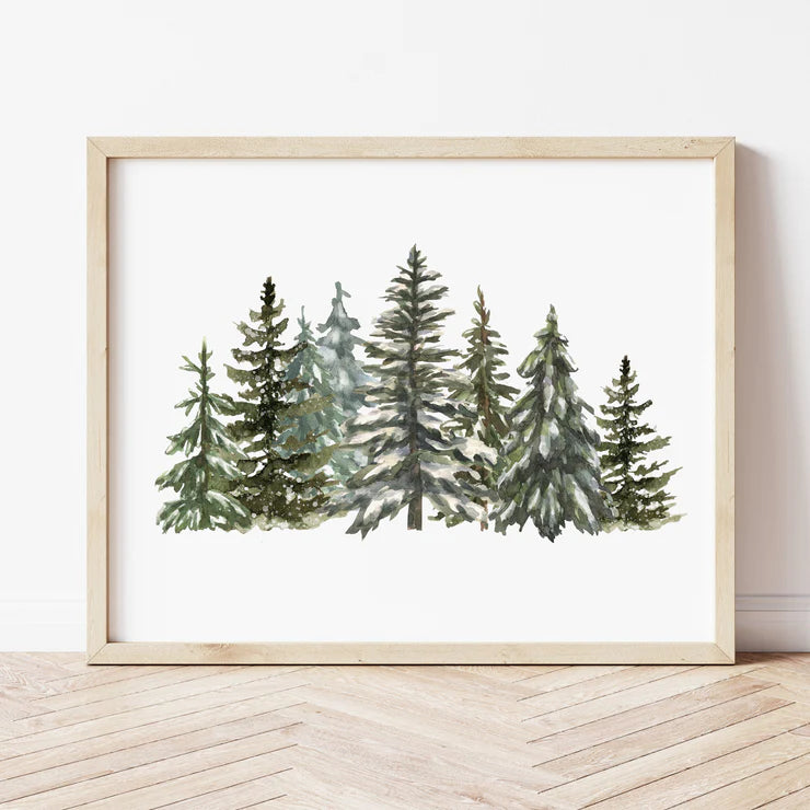 Charming Christmas Tree Canvas Print