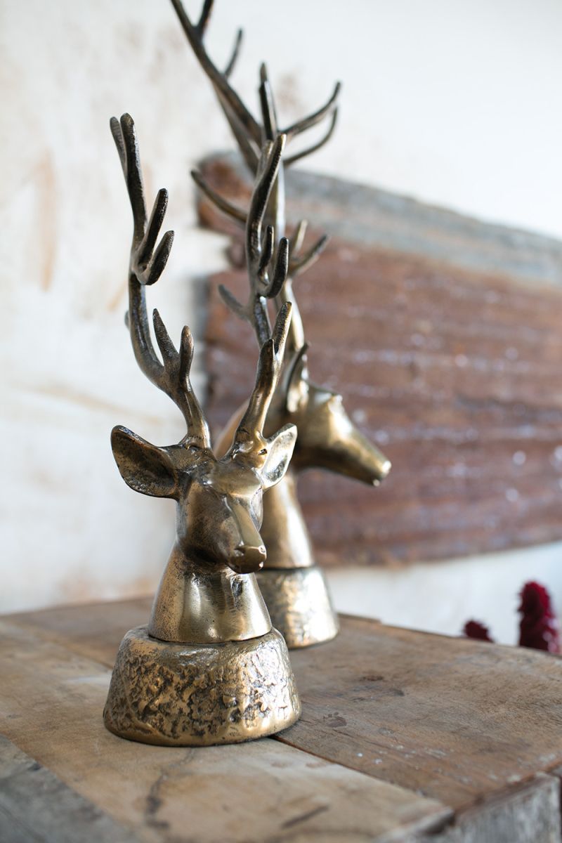 DEERHEAD from Evolution Home decor makes for a rustic decorative piece for deer lovers and hunters.