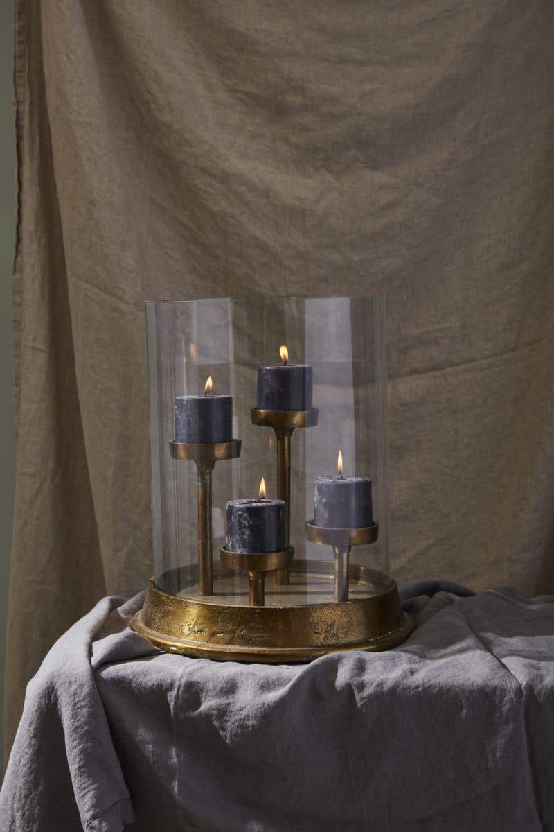 Antique Gold Candle Holder - 2 Sizes