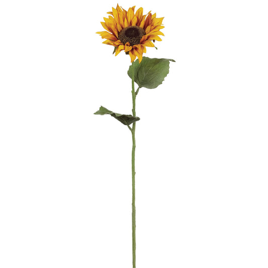22" Artificial Sunflower Stem