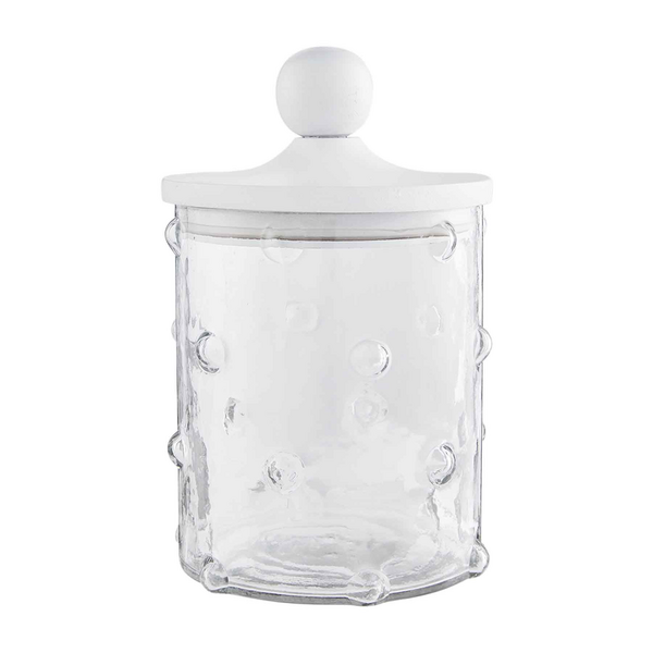 HOBNAIL GLASS CANISTER